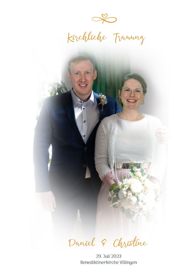 Hochzeit Kirchenheft
